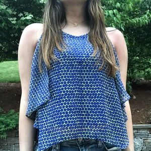patterned flowy spaghetti strapped tank top!